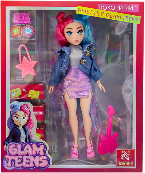 Изображение Кукла шарнирная 25см Глам тинс алекс с аксессуарами Шанту Шенгай п/у, 1 шт