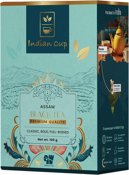 Изображение Чай черный Индиан Кап ассам Роли Интернешнл кор, 100 г