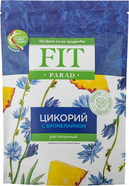 Изображение Цикорий растворимый ФитПарад с бромелайном Питэко ПК м/у, 100 г