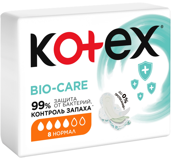 Изображение Прокладки нормал Котекс био кэа Кимберли Кларк м/у, 10 шт