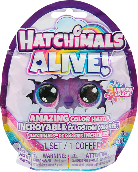 Изображение Фигурка сюрприз в яйце Хетчималс радуга Спин Мастер п/у, 1 шт