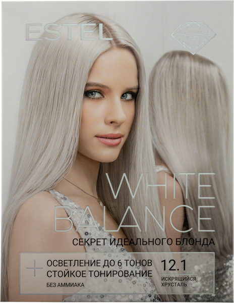 Изображение Краска для волос Эстель вайт бэлэнс искрящ хрусталь № 12.1 Юникосметик к/у, 1 шт