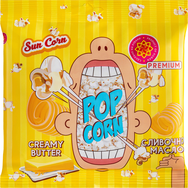 Изображение Попкорн для СВЧ Санкорн сливочное масло Снекопродукт м/у, 100 г