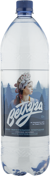 Изображение Вода негаз pH 8,4-9,0 Ветлуга питьевая Ветлужский ЗМВ п/б, 1,5 л