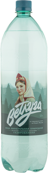 Изображение Мин вода лечебно-столовая рН 7,2-8,5 Ветлуга Ветлужский ЗМВ п/б, 1,5 л