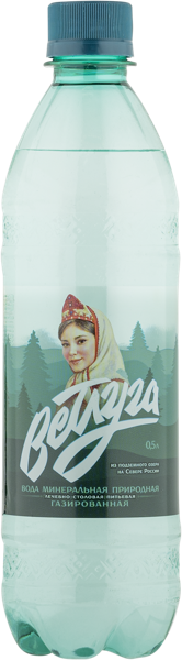 Изображение Мин вода лечебно-столовая рН 7,2-8,5 Ветлуга Ветлужский ЗМВ п/б, 0,5 л
