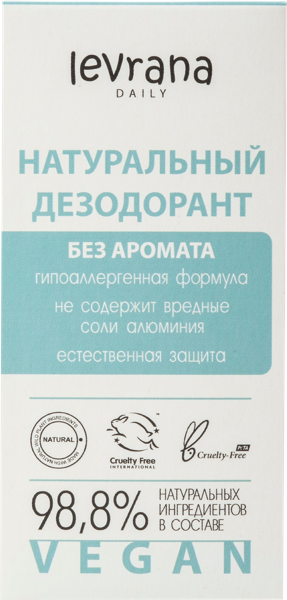 Изображение Дезодорант шар женский Леврана ДЕЙЛИ без аромата Леврана ООО к/у, 65 мл
