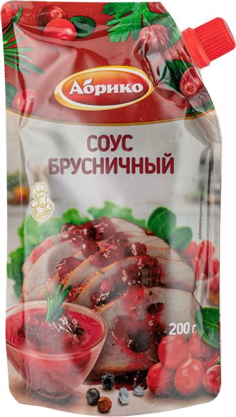 Изображение Соус брусничный Абрико ИРГА про м/у, 200 г