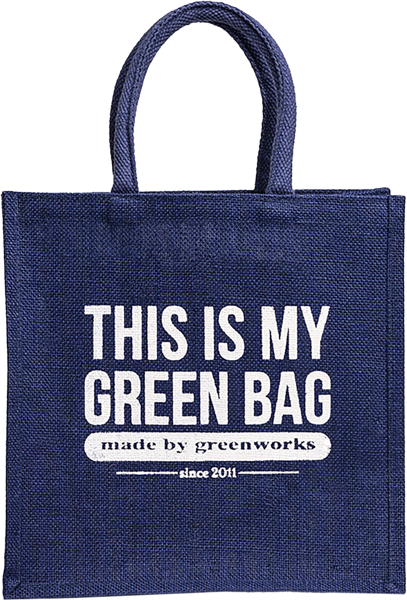 Изображение Сумка 30х30х18см Джутовая синяя Армимпекс , 1 шт