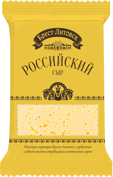 Изображение Сыр 50% Брест-Литовск российский Савушкин продукт м/у, 200 г