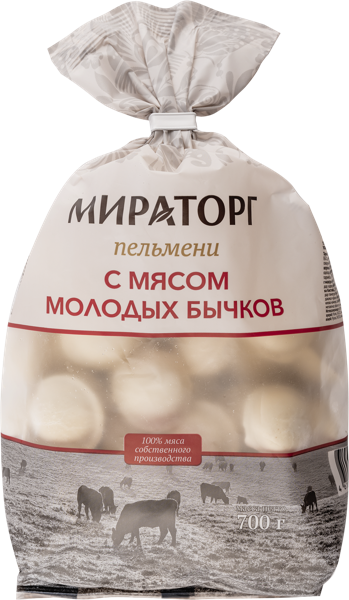 Изображение Пельмени замороженные Мираторг с мясом молодых бычков Брянская МК флоупак, 700 г
