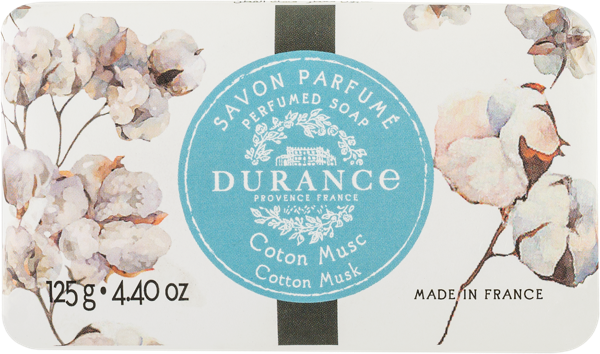 Изображение Мыло туалетное для рук и тела Дюранс хлопковый мускус Дюранс м/у, 125 г