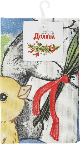 Изображение Полотенце 35х60см для кухни Доляна светлой пасхи Доляна м/у, 1 шт