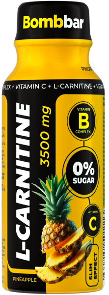 Изображение Напиток газ L-карнитин Бомббар ананас Натуральные напитки п/б, 0,1 л