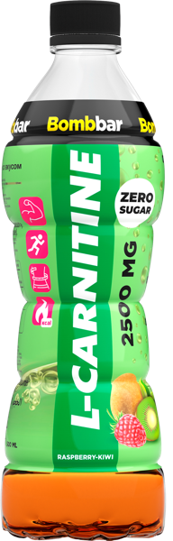 Изображение Напиток газ L-карнитин Бомббар киви малина Натуральные напитки п/б, 0,5 л