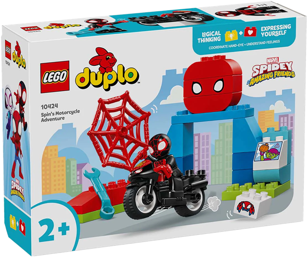 Изображение Конструктор с 2 лет 10424 Лего дупло спин на мотоцикле Лего к/у, 1 шт