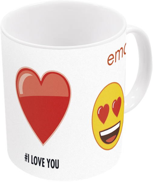 Изображение Кружка 325мл керамика Стор эмодзи ай лав ю Стор , 1 шт