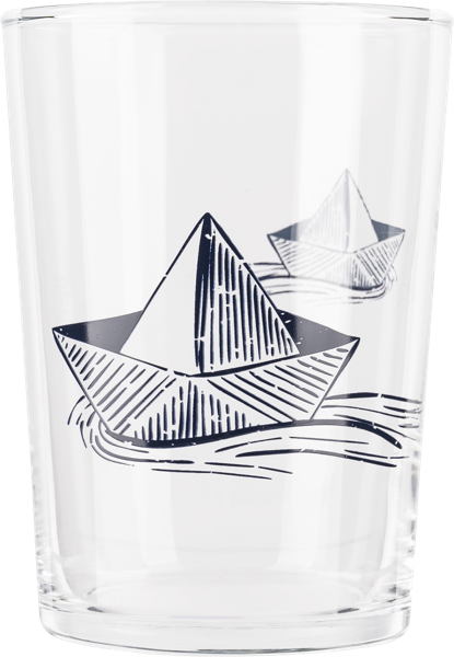 Изображение Стакан 510мл стекло Купман с бумажным корабликом Купман Интернэшнл к/у, 1 шт
