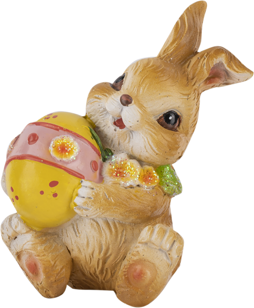 Изображение Фигурка 8см пасхальная Купман кролик с яйцом Купман Интернэшнл к/у, 1 шт