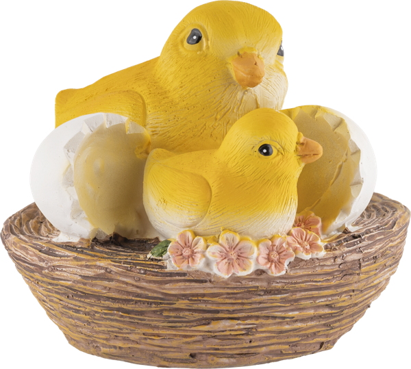 Изображение Фигурка 12,5х12,5х10,3см пасхальная Купман утята в гнезде Купман Интернэшнл , 1 шт