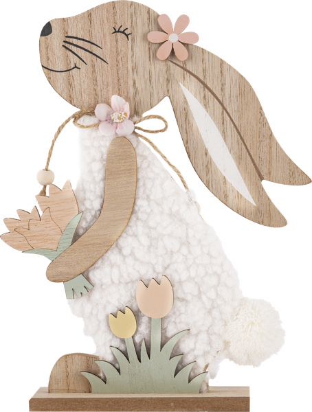 Изображение Фигурка 24см пасхальная Купман кролик в платье Купман Интернэшнл , 1 шт