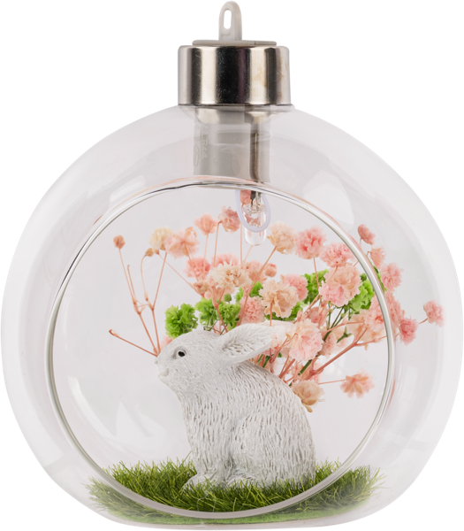 Изображение Подвеска пасхальная Купман шар с кроликом Купман Интернэшнл к/у, 1 шт