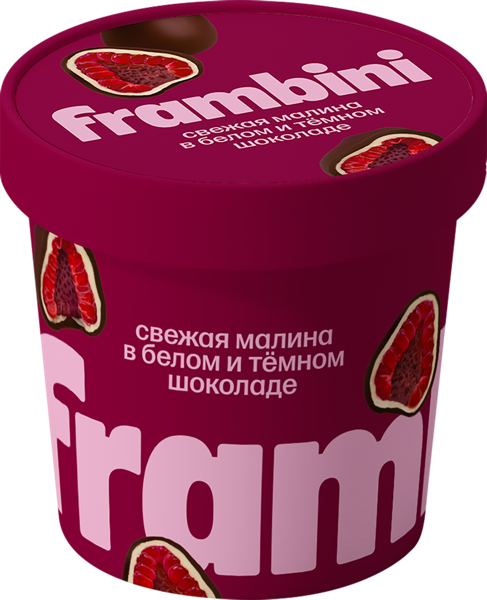 Изображение Ягоды замороженный Фрамбини малина в белом и темном Фрамбини 

ООО с/б, 130 г