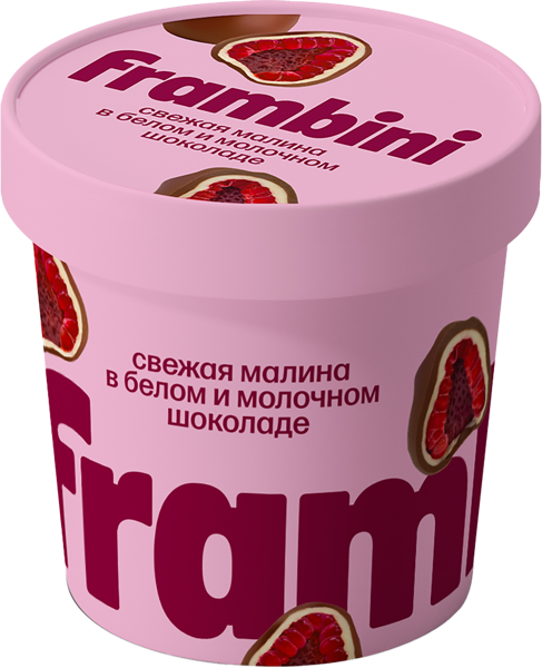 Изображение Ягоды замороженный Фрамбини малина в белом и молочном Фрамбини 

ООО с/б, 130 г