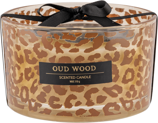 Изображение Свеча 13см в стакане Купман арома леопард принт Купман Интернэшнл , 1 шт