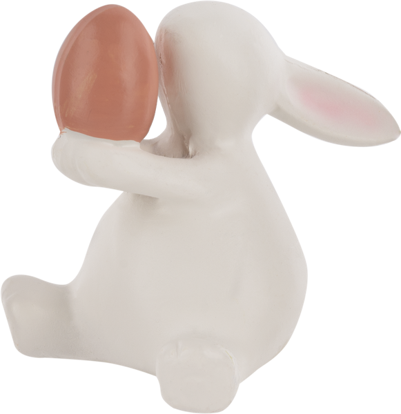 Изображение Фигурка 10см пасхальная Купман кролик сидит с яйцом Купман Интернэшнл , 1 шт