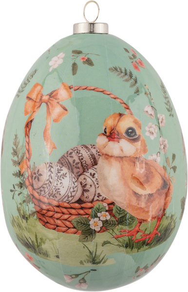 Изображение Подвеска 10см пасхальная Купман яйцо с зверятами Купман Интернэшнл к/у, 1 шт