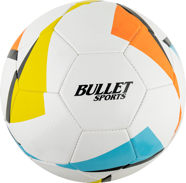 Изображение Мяч 22см белый с полоск Купман футбольный Купман Интернэшнл м/у, 1 шт