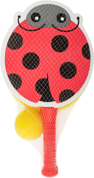 Изображение Ракетка + мяч Купман теннис божья коровка Купман Интернэшнл сетка, 2 шт