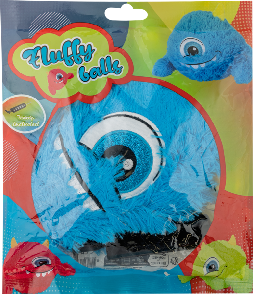 Изображение Мяч 23см мех Купман надувной монстр Купман Интернэшнл м/у, 1 шт