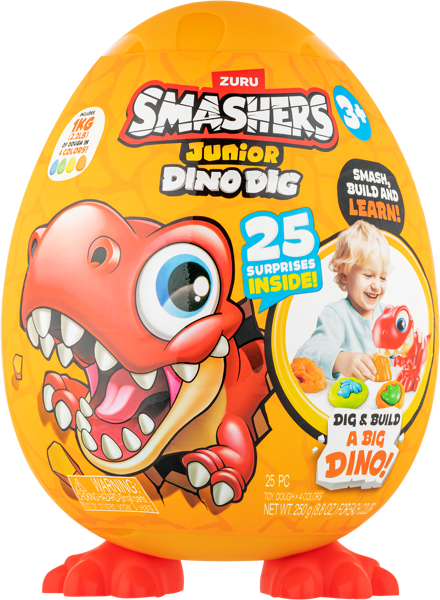 Изображение Игрушка сюрприз в яйце Зуру смешерс дино айлэнд дино раскопки Зуру п/у, 1 шт