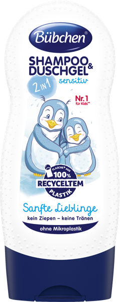 Изображение Шампунь для волос детский 3+ Бюбхен нежный 2в1 Бюбхен Верк п/у, 230 мл