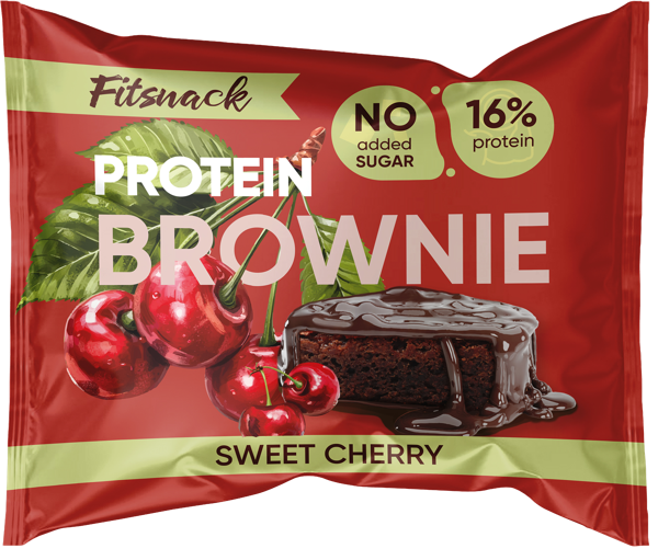 Изображение Пирожное протеиновое Фитснек брауни вишня Фитснек м/у, 50 г