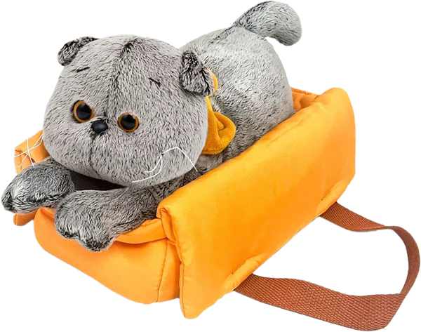 Изображение Мягкая игрушка 25см Будибаса басик в сумке-переноске МПП ООО к/у, 1 шт