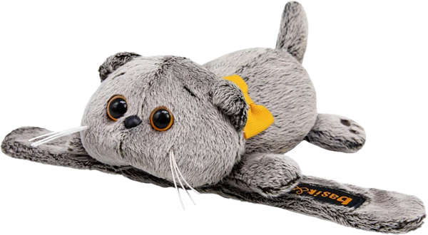 Изображение Мягкая игрушка 11см Будибаса басик с бантиком на браслете МПП ООО к/у, 1 шт