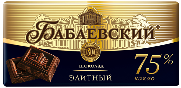 Изображение Шоколад горький 75% Элитный ОК Бабаевский м/у, 75 г