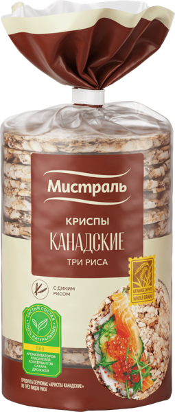 Изображение Хлебцы рисовые Мистраль канадские Мистраль м/у, 100 г