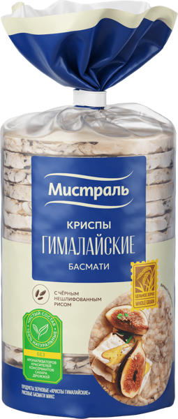 Изображение Хлебцы рисовые Мистраль гималайские Мистраль м/у, 120 г