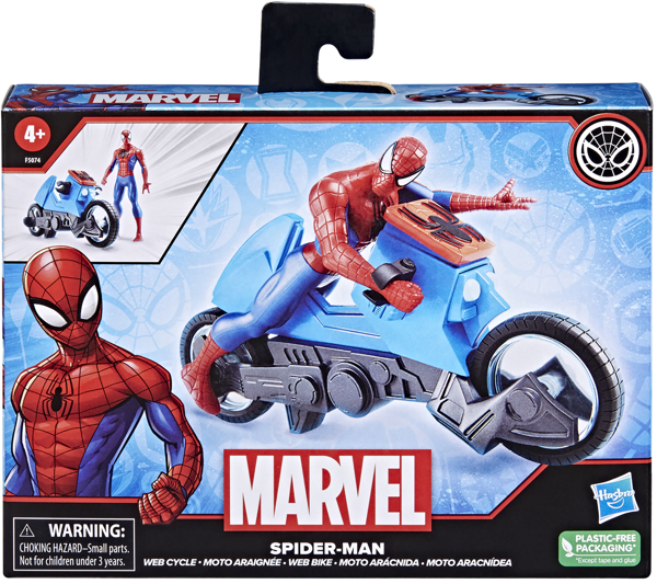 Изображение Фигурка на мотоцикле Марвел человек-паук Хасбро к/у, 1 шт