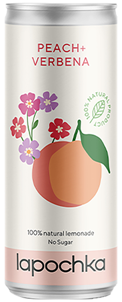 Изображение Напиток газ Лапочка Персик Вербена Островица ж/б, 0,33 л