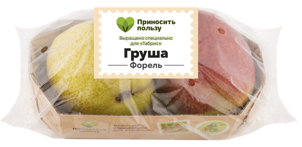 Изображение Фрукт Табрис груша форель Кубанские поля подложка, 2 шт