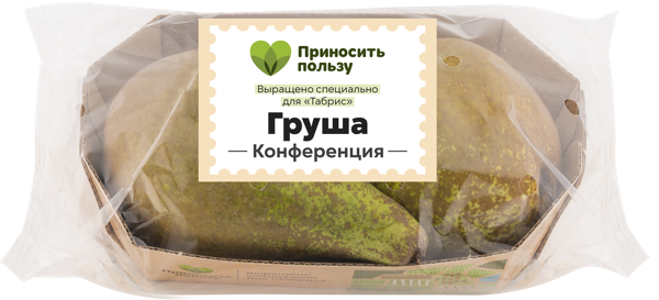 Изображение Фрукт Табрис груша конференция Кубанские поля подложка, 2 шт