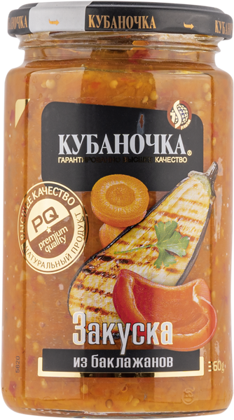 Изображение Закуска из баклажанов Кубаночка с овощами Гранд-Стар с/б, 360 г