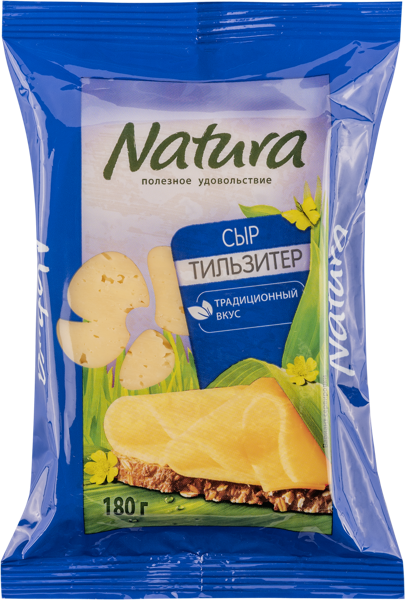Изображение Сыр 45% Натура тильзитер ПиР-ПАК м/у, 180 г
