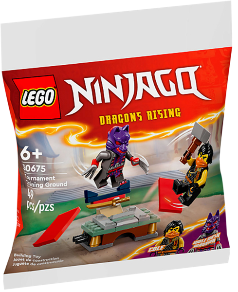 Изображение Конструктор с 6 лет 30675 Лего ниндзяго турнирная тренир площадка Лего м/у, 1 шт