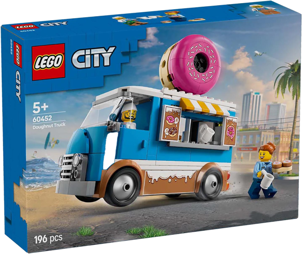 Изображение Конструктор с 5 лет 60452 Лего город фургон с пончиками Лего к/у, 1 шт